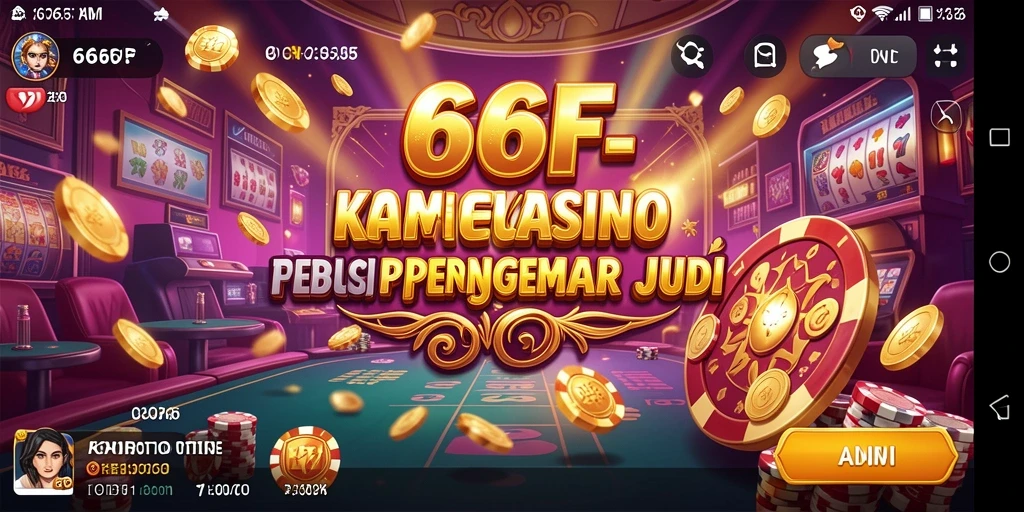 Tampilan gameplay seru pada aplikasi Kasino 666F.