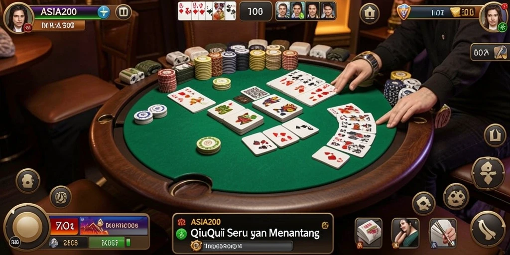 Screenshot gameplay QiuQiu yang menampilkan aksi seru di ASIA200.