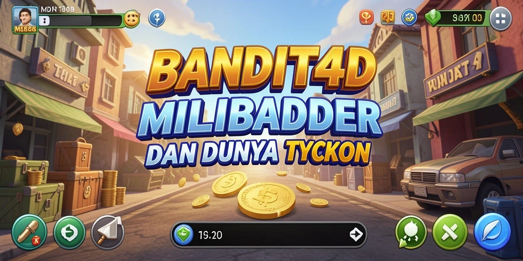 Tampilan gameplay yang menegangkan dalam BANDIT4D dengan strategi bisnis.