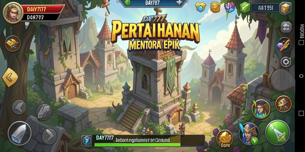 Tampilan gameplay menegangkan dalam game Tower Defense