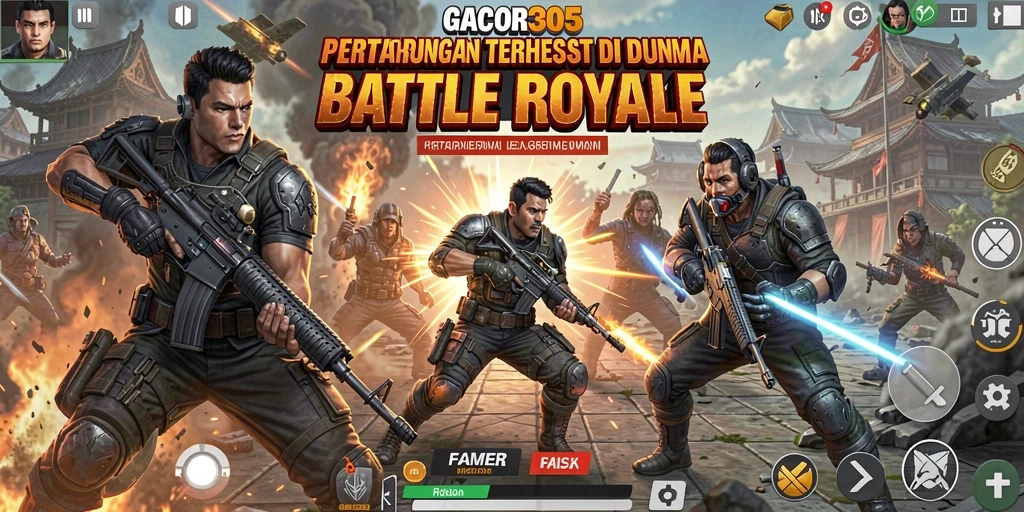 Screenshot gameplay GACOR305 dengan pertarungan dinamis.