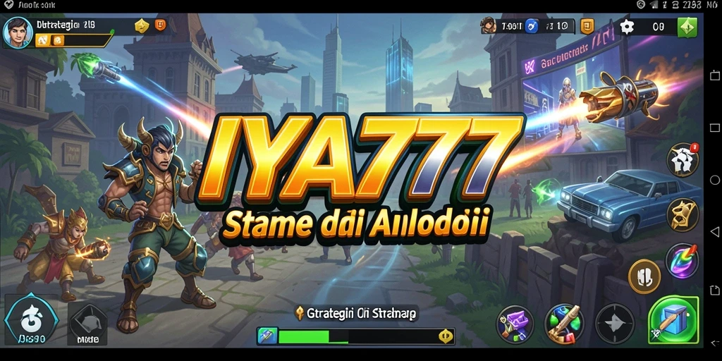 Screenshot utama IYA777 menampilkan strategi permainan yang intens.