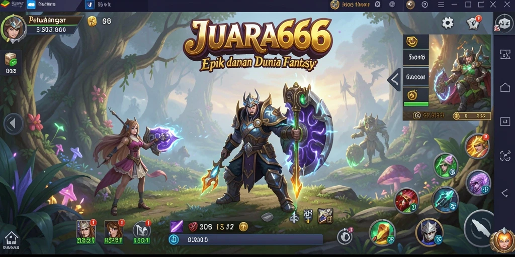 Tampilan gameplay JUARA666 yang mendebarkan dan penuh aksi.