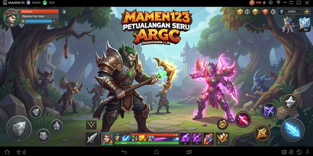 Tampilan seru dari gameplay MAMEN123 yang penuh aksi.