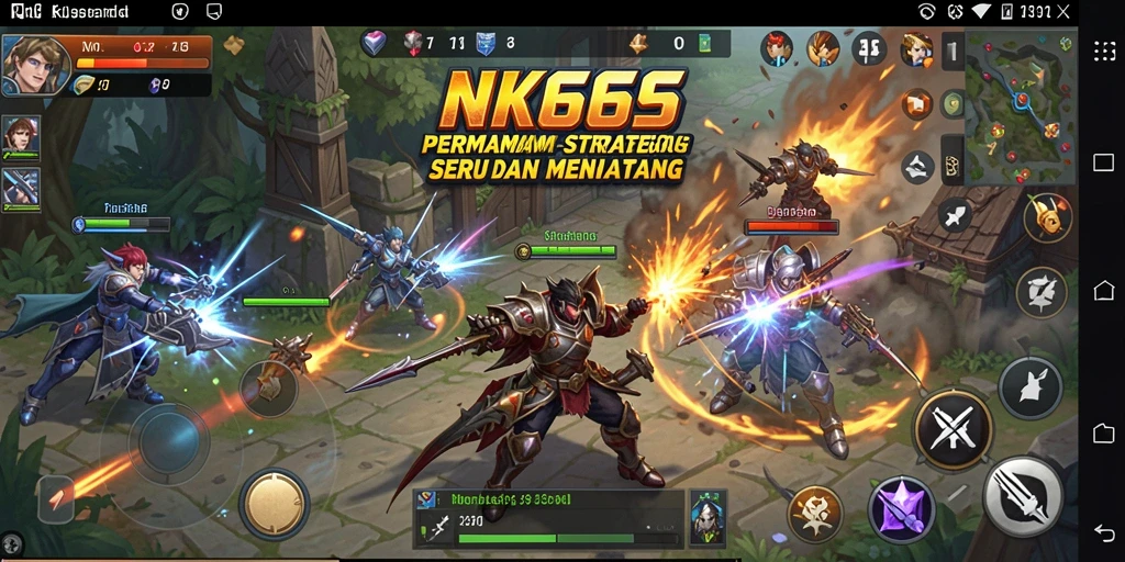 Tampilan gameplay NK666 yang intens dan strategis.