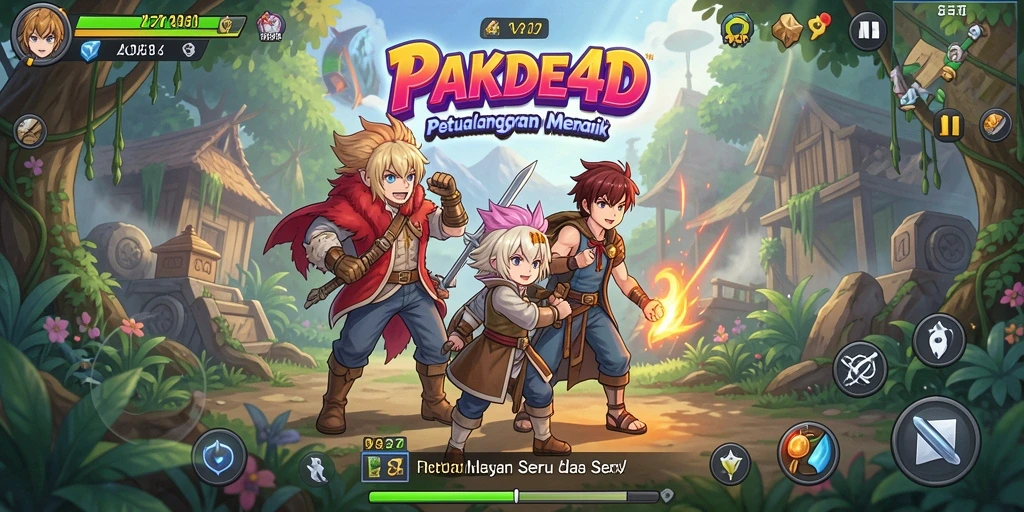 Tampilan gameplay PAKDE4D yang memukau dan penuh aksi.