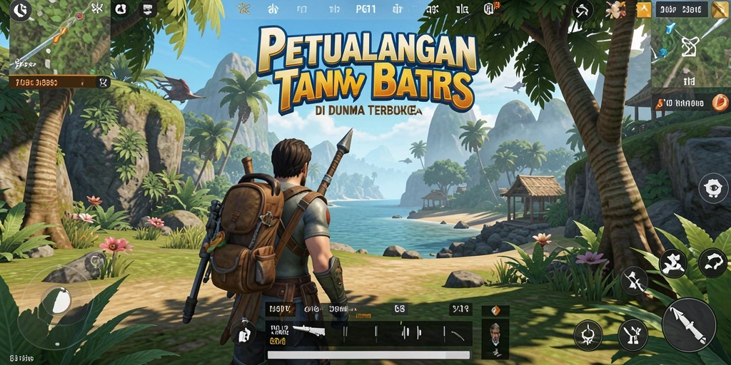 Tangkapan layar gameplay dari PG11 menampilkan dunia terbuka yang luas.