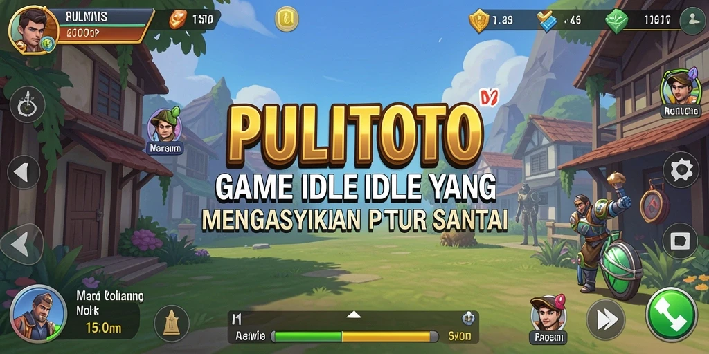 Tampilan gameplay PULITOTO yang penuh warna dan menyenangkan.