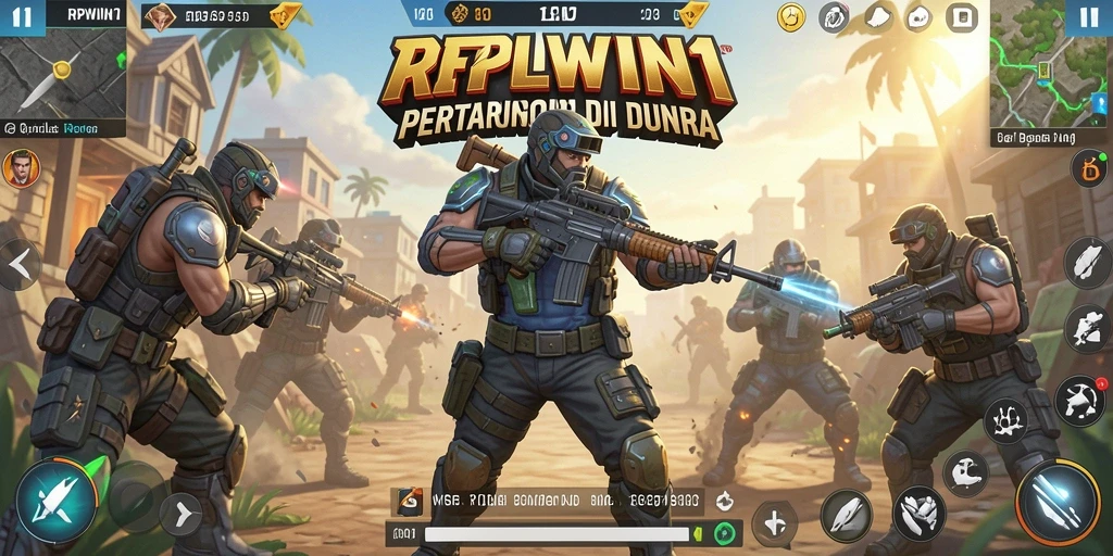 Gameplay seru RPWIN1 dengan aksi Battle Royale yang intens.
