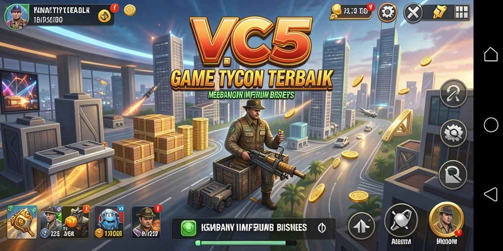Screenshot yang menunjukkan keseruan gameplay Tycoon dalam VC5.