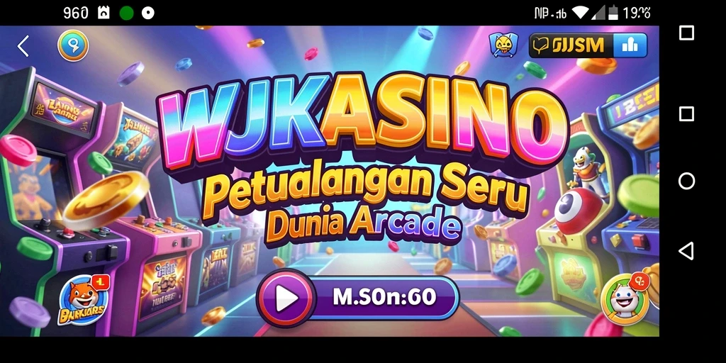 Tangkapan layar gameplay seru dari WJKASINO dengan karakter yang sedang beraksi.