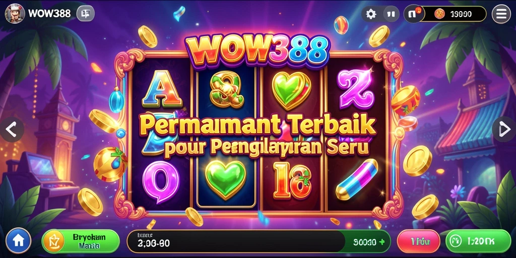 Tampilan gameplay WOW388 dengan berbagai fitur slot yang menarik.