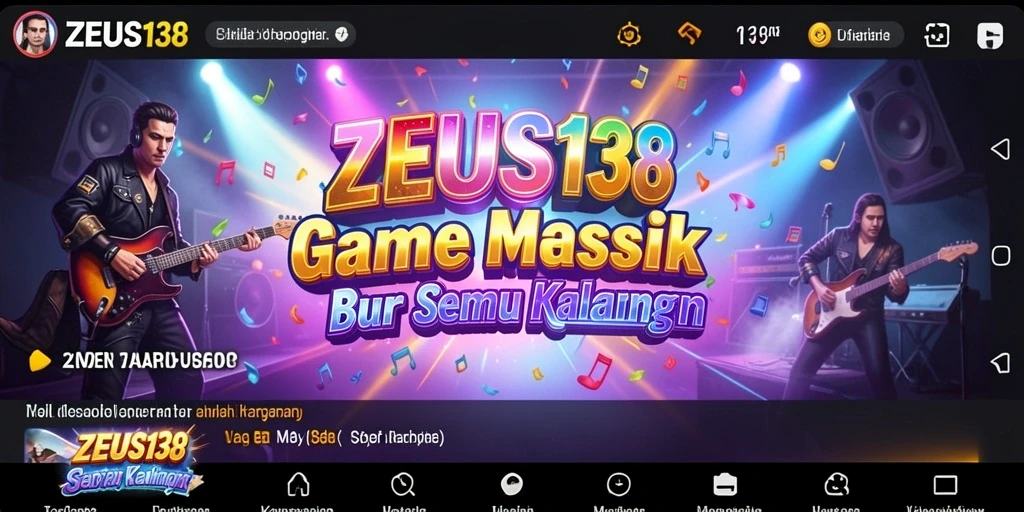 Tampilan menarik dari gameplay musik di ZEUS138.